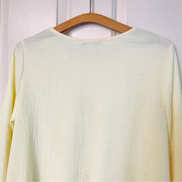 Sympli Women's Light Yellow Long Sleeve Top Size 12 NWOT - Picture 10 of 10